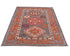 3x5 Gray Rust Kazak Afghan Hand Knotted Traditional Wool Area Rug